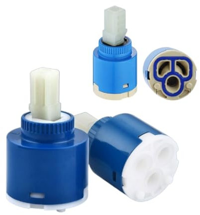 3 Pcs Tap Cartridge Cartridge Ceramic Mixer Faucet Ceramic Mix Tap Inner Cartridge Replacement for Kitchen Faucet Shower Kitchen Bathroom Sink Bidet Bathtub Mixe 25mm 35mm 40mm