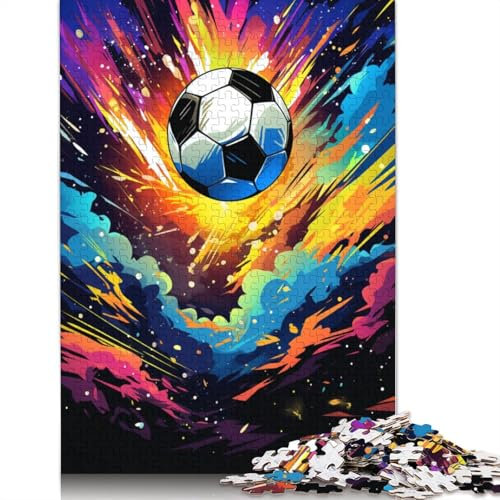 Jigsaw Puzzles for Adults 1000 Colourful Football Jigsaw Puzzles for Adults Cardboard Puzzles Educational Game 38x26cm
