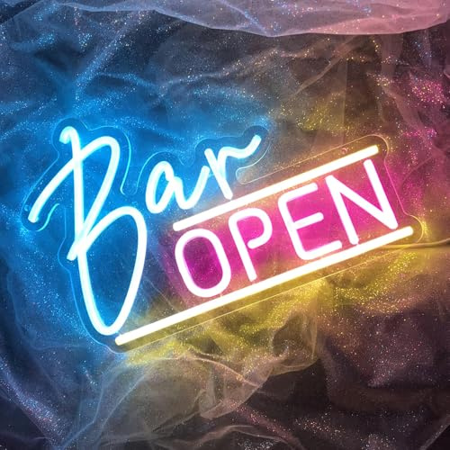 Bar Offenes Neon Zeichendimmbares Led Offenes Wanddekoration USB Beleuchtung Zeichen Nachtclub Bierhaus Bar Männerloch Party Club Dekoration (9,84 Zoll * 14,96 Zoll)