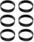 TUKEVA 6 Pcs Cinghia di trasmissione Hoover per Kirby Cinghia di ricambio per aspirapolvere cinghia di sostituisce per Kirby 301291 per aspirapolvere Cinghia di trasmissione per aspirapolvere (Nero)