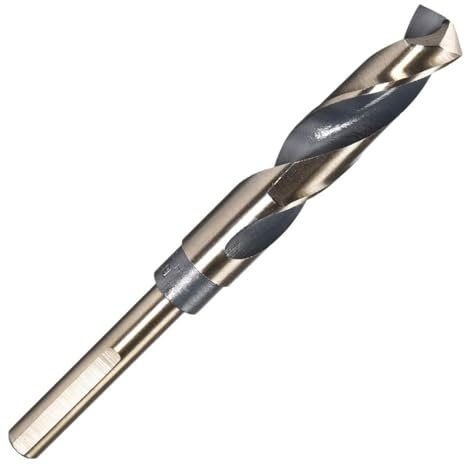 Reduced Shank Twist Drill Bits 16mm High Speed Steel 4341 with 10mm Shank for Stainless Steel Alloy Metal Plastic Wood