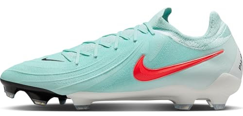 Nike Herren Phantom GX 2 Pro FG Low-Top-Fußballschuh, Mint/Atomic Red-Off Noir, 40.5 EU