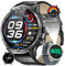 HIRREO Smart Watches for Men(LED Flashlight), 1.85 Extra Large Smartwatch, 800mAh Extra-Long Battery, IP68 Waterproof Fitness Tracker Watch, 100+ Sports Mode/Pedometer Watch for Android iOS