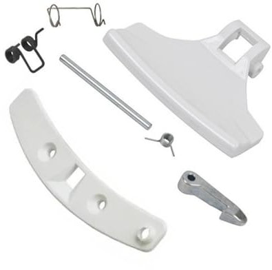 Washing Machine Door Handle Latch Kit White Compatible With Zanussi 4055186631