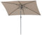YAVYAV Grand Parasol De Marché Inclinable À 6 Baleines Robustes, Parasol De Table Rectangulaire De 2.0 X 3.0m, Avec Manivelle Facile, Pour Terrasse, Plage, Restaurant En Plein Air(Sand)