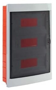 RSE Boîte de distribution encastrée avec porte blanche IP20 IK10 3 rangées 36 modules/PLE (unités d'espace)