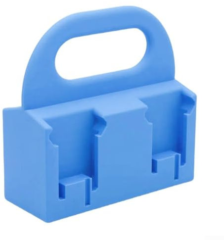 ABS Battery Holder for 14V and 18V Essential for Clutter Workbench and Toolbox (red)