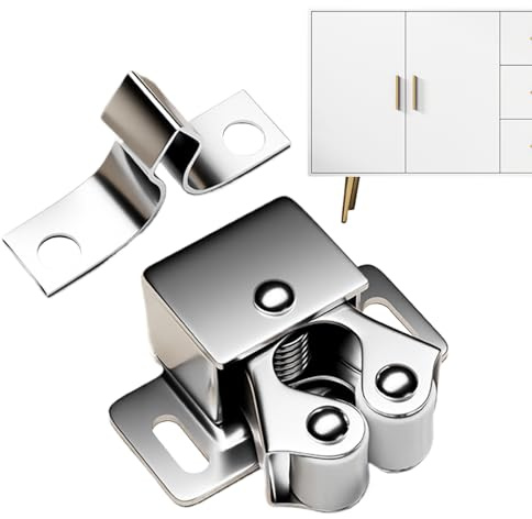 Magnetische Schranktür – zuverlässiges Material mit schwerem Verschluss, starke Magnetverriegelung | Kompaktes Möbelzubehör mit Halt für den Schrank Home Office