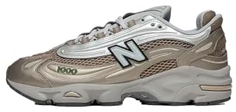 New Balance M1000N 1000 Mens Lifestyle Shoe - Arid Stone/Light Silver Metallic/Dark Alpin, Arid Stone/Light Silver Metallic/Dark Alpine Green, 10 UK
