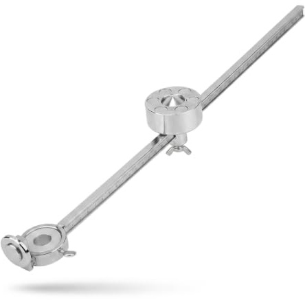 SustVita Brennerkompass-Rollenführung für G01-100 Schneidbrenner-Zubehör, eine Plasmaschneider-Rollenführung aus Edelstahl mit magnetischer Basis und Skala für Schnitte mit 100 cm