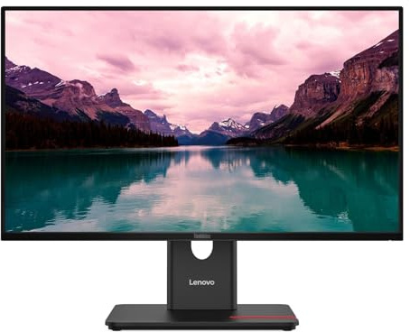 Lenovo ThinkVision T24-40 23.8 IPS Monitor Full HD 120Hz USB-C Hub regolabile in altezza Pivot HDMI DP VGA per gli occhi Low Blue Light Office Monitor professionale ergonomico