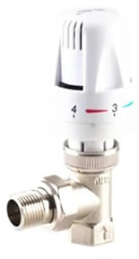 1/2 3/4 Brass Straight Type Automatic Temperature Control Valve Thermostatic Radiator Valve for Floor Heating(3/4)