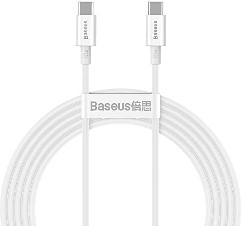 BeanShells Baseus Type-C - Type-C Superior Kabel Schnellladung/Stromversorgung/FCP 100W 5A 20V 2m weiß (CATYS-C02)