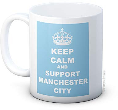 Keep Calm and Support Manchester City - Ceramic Coffee Mug