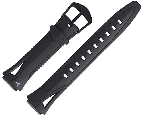 Casio Uhrenarmband Ersatzband 21mm Kunststoff Schwarz - STR-300