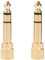 DeLock Adapter 6,5mm Klinkenst.>3,5mm Klinkenbu.3pin 2 Stück
