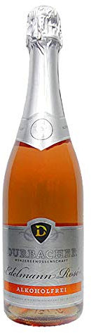 Durbacher Edelmann Rosé alkoholfrei Schäumendes Getränk aus alkoholfreiem Wein 0,75 Liter