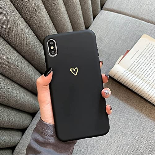 Per Huawei P40 pro P30 lite P20 Mate 30 pro Custodia Mate 20 lite Custodia protettiva ultrasottile in silicone morbido a forma di cuore,Nero,Per P20 pro