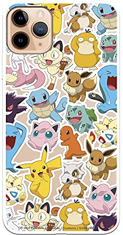 LA CASA DE LAS CARCASAS Schutzhülle für iPhone 11 Pro Max, offizielles Pokémon-Muster. Wählen Sie das Design, das Ihnen gefällt, für Ihr iPhone 11 Pro Max