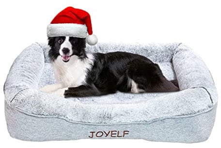 JOYELF Large Memory Foam Hundebett Orthopädisches Hundebett & Sofa mit abnehmbarem waschbarem Bezug und Abnehmbarer Matte
