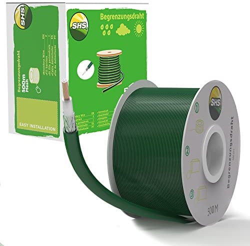Cable de limitación de malla de 500 m para robot cortacésped, cortacésped, juego de accesorios para cable de búsqueda, compatible con GARDENA/BOSCH/Husqvarna/WORX/HONDA/ROBOMOW/iMow