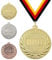 Pokalmatador Medaille Winner Ø 50 mm, mit individuellem Wunschtext in Gold, Silber & Bronze Farbe | Für Fußball, Schwimmen, Leichtathletik, Tennis, Kindergeburtstage etc. (Gold, mit Beschriftung)