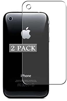 Vaxson 2 Stück Rückseite Schutzfolie, kompatibel mit iPhone 3 3GS 3G, Backcover Skin TPU Folie Haut [Nicht gehärtetem Glas Displayschutzfolie ] Neue