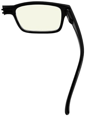 Eyekepper (Muss beide Augen kaufen Schwarz-rechtes Auge +1,50 Computer-Blaulichtfilter-Lesebrille mit unterschiedlicher Stärke für jedes Auge