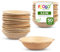 FOOGO Green 50 Stück Einweg-Mini-Palmblatt-Schalen, 4 Zoll (10 cm) rund, 90 ml (3 oz) Mini-Ketchup, Saucen und Dips, umweltfreundlich, ähnlich wie Aus Holzs und Papierschalen