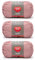 Red Heart Soft Rose Blush Garn, 3er-Pack, 141 g pro Stück, Acryl, mittlere Stärke (Worsted), 250 Meter – zum Stricken und Häkeln