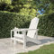 homiuse Adirondack-Gartenstuhl HDPE Weiß Adirondack Chair GartenmöBel Adirondack Stuhl Holz Loungesessel GartenstüHle Armlehnstuhl Gartenstuhl Schaukelstuhl Holz Outdoor MöBel 73x83x92 cm