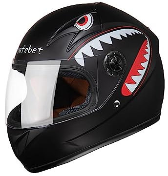 Motorradhelm Für Kinder Leicht Integralhelm Kinder Geeignet Für Kinder Im Alter Von 2–10 Jahren Für Balance Bike Scooter Roller Skates Schnellverschluss Herausnehmbar Waschbar G,52-54cm