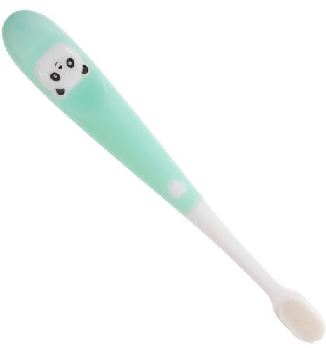 minkissy 1 x Panda-Zahnbürste für Kinder, manuelle, Zahnreinigungsbürste, Heimwerkzeug, Baby-Zahnbürste, Zahnbürste mit Aufbewahrungseimer, Set, Reise-weiches PP