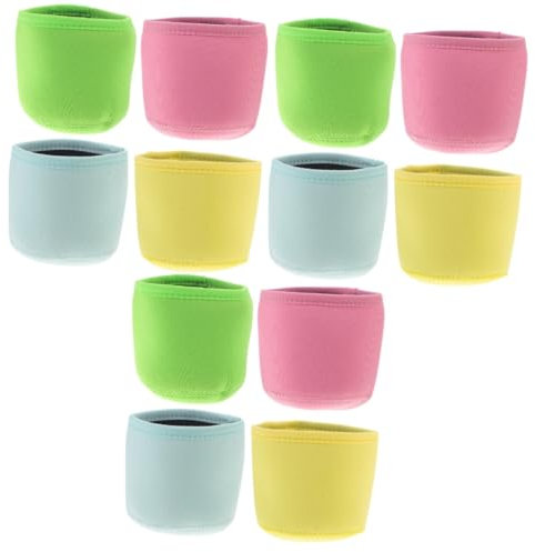 TOPBATHY 12 STK Abdeckung des Vorratsbehälters Mit Frostschutzmittel Eiscreme Wiederverwendbarer Eisbecher Frostsichere Eishülle Kaffeetassenhülle Kaffeetassenhalter Kompatibel Polyester