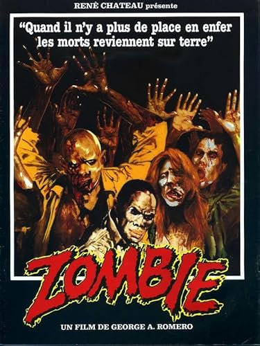 Poster Dawn Of Dead, A4, Wandkunst, Heimdekoration, Filmposter, Leinwand, Film, Kino, Retro, Vintage, Kult, klassisch, Nostargic, Saga, moderner Nachdruck, wir drucken jedes Poster für Sie, randlos,