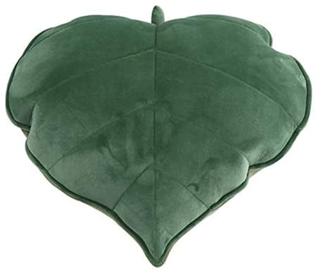 YELAN Blatt Boden Kissen - Niedliche Pflanzen-Stuhl-Kissen für Bequemes Schlafsofa (Green, 50cm)