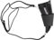 Jwthee Viking Drinking Horn Mug, 230ml/8oz Stainless Steel Insulated Coffee Cup, Goat Horn Shaped with Lid and Adjustable Shoulder Strap (Black)