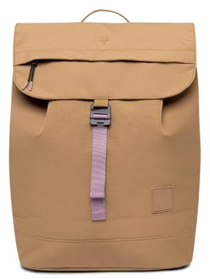 Lefrik SCOUT Rucksack - Ihr bester Freund mit Metallverschluss - 100 % recyceltes Polyester - 40 x 30 x 16 cm - 500 g, Toffee, M