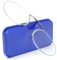 MMOWW Lesebrille mit Universal Kompaktetui für Damen und Herren, Ultraleichtes Monokel Lesehilfe Mini Nasenclip Drahtwicklung ohne Rahmen (Blau, +1.5)
