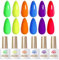 Born Pretty UV Nagellack Neon Gel Nagellack UV Frühling Sommer Leichter Regenbogen Fluoreszierend UV LED Soak off Manicure Gel Lacquer Varnish