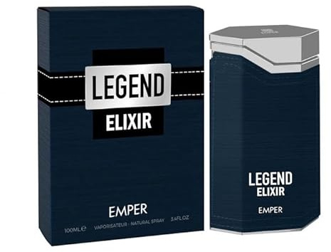 Emper Legend Elixir Eau De Parfum 100ml | Men’s Long Lasting Woody Spicy Fragrance | Bergamot, Pepper & Cedar Blend | Sophisticated Masculine Scent | 100ml EDP Spray