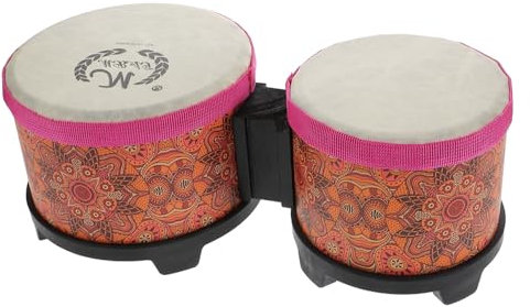 FUNOMOCYA Bongo-trommel, Rhythmus-bongo Für Kinder, Bongo-trommel, Handschlaginstrument, Bongo-trommel Für Musikunterricht Und Rhythmus-übungen