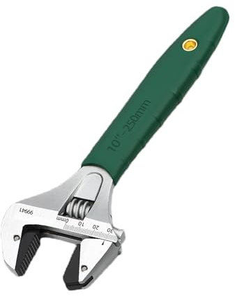 Llave de metal ajustable, llave de carraca, herramienta de plomería ajustable multifuncional de acero al carbono con mango ergonómico para uso en el coche