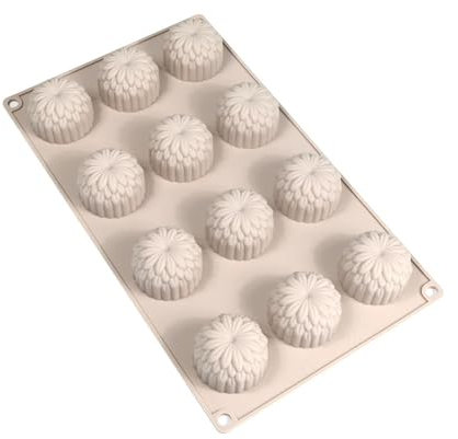 12 Hohlraumblumenschokoladen Backformen Silikon Mousses Kuchenform Für Familienversammlungen Und Feier