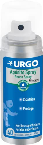 Urgo - Apósito Spray Filmogel® - Invisible, cicatrizante y impermeable - Spray de 40 ml, 40 aplicaciones, El embalaje puede variar