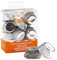 DECORA, 0339794 Confezione da 180 Pirottini Bon Bon Argento Metallic da 27 X 17 mm, in Carta da Forno, per Cuocere, Presentare e Regalare Bon Bon, Resistono fino a 180°, In comodo Blister, Made in Italy
