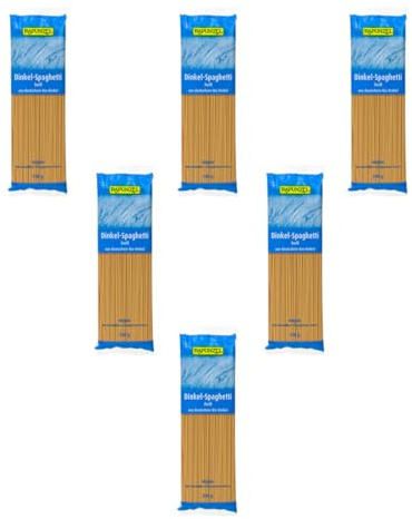 Rapunzel Dinkel-Spaghetti hell aus Deutschland, 6er Pack (6 x 500 g)