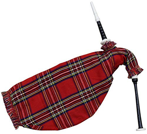 Schottischer Highlandgans-Dudelsack aus Palisanderimitat, elfenbeinfarbene Halterung/Dudelsack