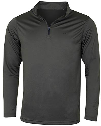 Calvin Klein Mens 2026 Harlem 1/4 Zip Lightweight Technical CK Golf Sweater