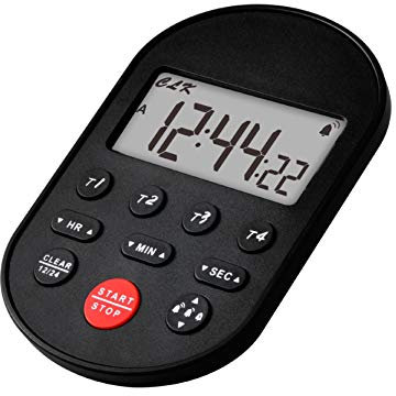 Compteur de compte à rebours numérique de table Runleader,compte à rebours,alarmes fortes,batterie remplaçable pour laboratoire,réunion de classe de cours de remise en forme,travail(noir-207)